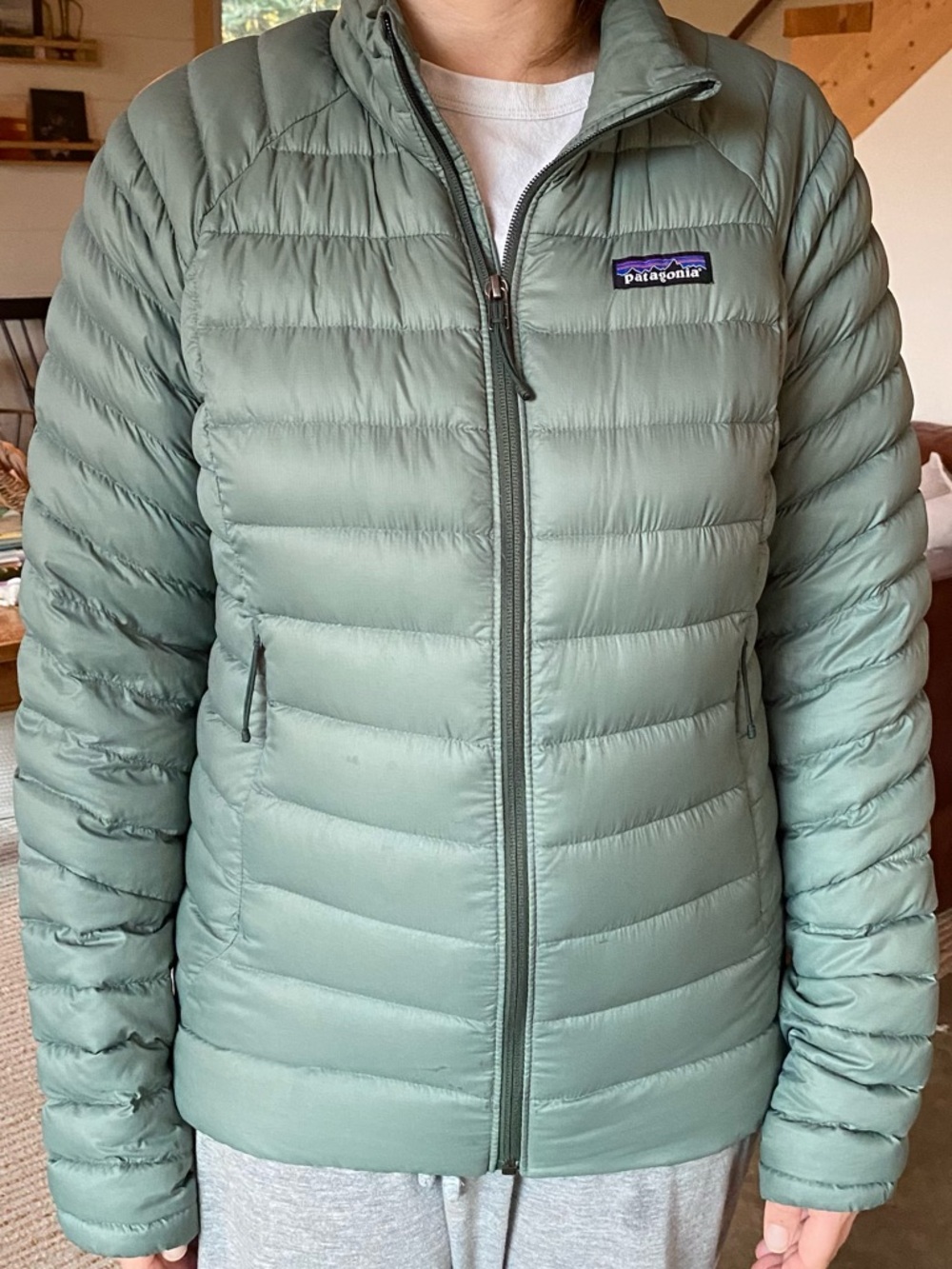 Patagonia Women's Lightweight Down Jacket - Sage Green